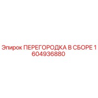 1604936880 ПЕРЕГОРОДКА В СБОРЕ Epiroc