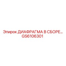 GS6106301 ДИАФРАГМА В СБОРЕ Epiroc
