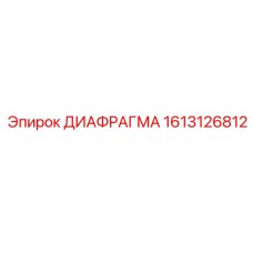 1613126812 ДИАФРАГМА Epiroc