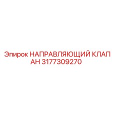 3177309270 НАПРАВЛЯЮЩИЙ КЛАПАН Epiroc