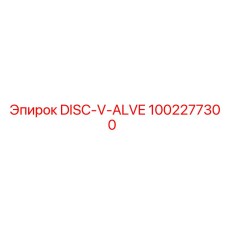 1002277300 DISC-V-ALVE Epiroc