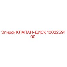 1002259100 КЛАПАН-ДИСК Epiroc