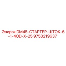9753219637 DM45-СТАРТЕР-ШТОК-6-1-4OD-X-25 Epiroc