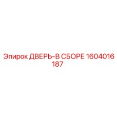 1604016187 ДВЕРЬ-В СБОРЕ Epiroc