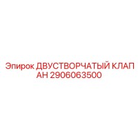 2906063500 ДВУСТВОРЧАТЫЙ КЛАПАН Epiroc