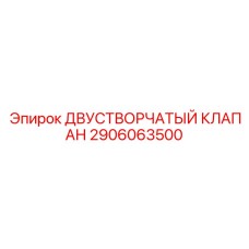 2906063500 ДВУСТВОРЧАТЫЙ КЛАПАН Epiroc