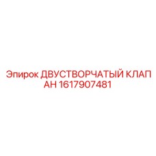 1617907481 ДВУСТВОРЧАТЫЙ КЛАПАН Epiroc