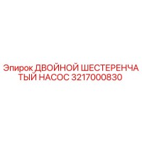 3217000830 ДВОЙНОЙ ШЕСТЕРЕНЧАТЫЙ НАСОС Epiroc