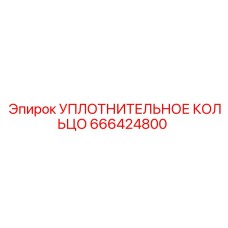 666424800 УПЛОТНИТЕЛЬНОЕ КОЛЬЦО Epiroc