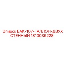 1310036228 БАК-107-ГАЛЛОН-ДВУХСТЕННЫЙ Epiroc