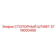 3719000456 СТОПОРНЫЙ ШТИФТ Epiroc