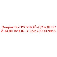5730002668 ВЫПУСКНОЙ-ДОЖДЕВОЙ-КОЛПАЧОК-3126 Epiroc