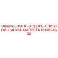 1310624600 ШЛАНГ-В СБОРЕ-СЛИВНОЙ-ЛИНИИ-XAS750T4 Epiroc