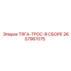 2657987075 ТЯГА-ТРОС-В СБОРЕ Epiroc