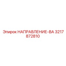 3217872810 НАПРАВЛЕНИЕ-ВА Epiroc