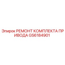 GS6184901 РЕМОНТ КОМПЛЕКТА ПРИВОДА Epiroc
