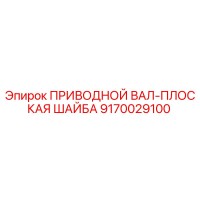 9170029100 ПРИВОДНОЙ ВАЛ-ПЛОСКАЯ ШАЙБА Epiroc