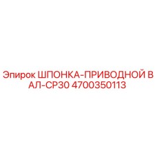 4700350113 ШПОНКА-ПРИВОДНОЙ ВАЛ-CP30 Epiroc