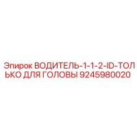 9245980020 ВОДИТЕЛЬ-1-1-2-ID-ТОЛЬКО ДЛЯ ГОЛОВЫ Epiroc