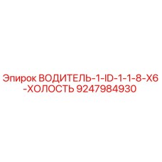 9247984930 ВОДИТЕЛЬ-1-ID-1-1-8-X6-ХОЛОСТЬ Epiroc