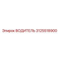 3125518900 ВОДИТЕЛЬ Эпирок