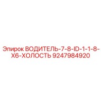 9247984920 ВОДИТЕЛЬ 7/8 ID 1 1/8 X6 ХОЛОСТЬ (Epiroc)