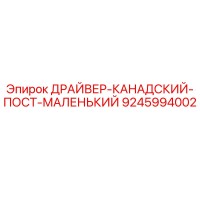 9245994002 ДРАЙВЕР-КАНАДСКИЙ-ПОСТ-МАЛЕНЬКИЙ Epiroc