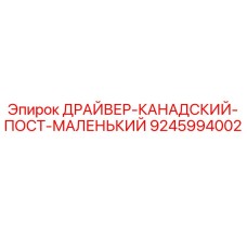 9245994002 ДРАЙВЕР-КАНАДСКИЙ-ПОСТ-МАЛЕНЬКИЙ Epiroc