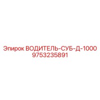 9753235891 ВОДИТЕЛЬ-СУБ-Д-1000 Epiroc
