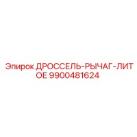 9900481624 ДРОССЕЛЬ-РЫЧАГ-ЛИТОЕ Эпирок