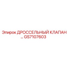 GS7107603 ДРОССЕЛЬНЫЙ КЛАПАН Epiroc