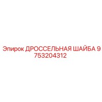 9753204312 ДРОССЕЛЬНАЯ ШАЙБА Epiroc