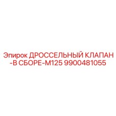 9900481055 ДРОССЕЛЬНЫЙ КЛАПАН-В СБОРЕ-M125 Epiroc