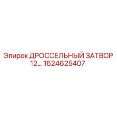 1624625407 ДРОССЕЛЬНЫЙ ЗАТВОР 12... Epiroc