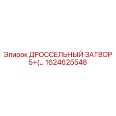 1624625548 ДРОССЕЛЬНЫЙ ЗАТВОР 5+(...) Epiroc