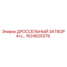 1624625379 ДРОССЕЛЬНЫЙ ЗАТВОР 4 Epiroc