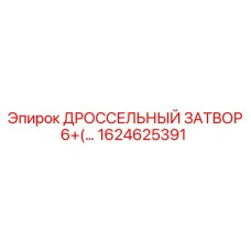 1624625391 ДРОССЕЛЬНЫЙ ЗАТВОР 6 Epiroc