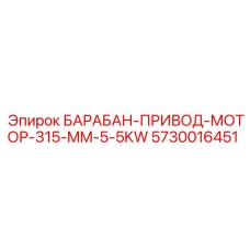 5730016451 БАРАБАН-ПРИВОД-МОТОР-315-MM-5-5KW Epiroc