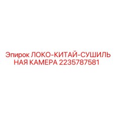 2235787581 ЛОКО-КИТАЙ-СУШИЛЬНАЯ КАМЕРА Epiroc