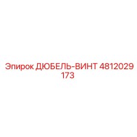 4812029173 ДЮБЕЛЬ-ВИНТ Эпирок (Epiroc)
