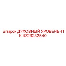 4723232540 ДУХОВНЫЙ УРОВЕНЬ-ПК Эпирок