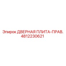 4812230621 ДВЕРНАЯ ПЛИТА-ПРАВ. Epiroc