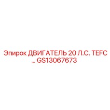 GS13067673 ДВИГАТЕЛЬ 20 Л.С. TEFC Epiroc