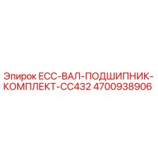 4700938906 ECC-ВАЛ-ПОДШИПНИК-КОМПЛЕКТ-CC432 Epiroc