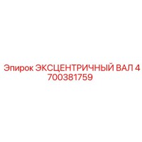 4700381759 ЭКСЦЕНТРИЧНЫЙ ВАЛ Эпирок