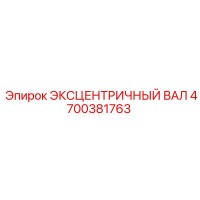 4700381763 ЭКСЦЕНТРИЧНЫЙ ВАЛ Эпирок