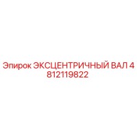 4812119822 ЭКСЦЕНТРИЧНЫЙ ВАЛ Эпирок