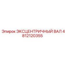 4812120355 ЭКСЦЕНТРИЧНЫЙ ВАЛ Эпирок