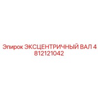 4812121042 ЭКСЦЕНТРИЧНЫЙ ВАЛ Эпирок