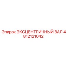 4812121042 ЭКСЦЕНТРИЧНЫЙ ВАЛ Эпирок